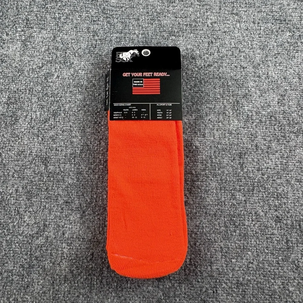 VTG Pear Sox Allsport Tube Socks Mens INT size 4.5–8.5 Orange‎ Hunting Blaze NOS